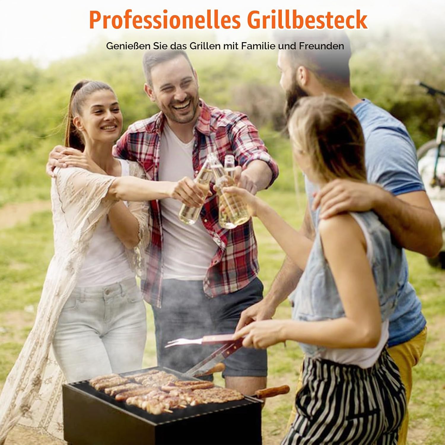 5Er Set Grillmatte Für Gasgrill, BBQ Grillmatte Wiederverwendbar 40X33/50/60Cm, Jede Größe Zugeschnitten, Grillunterlage Für Gasgrill Und Holzkohle
